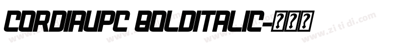 CordiaUPC BoldItalic字体转换